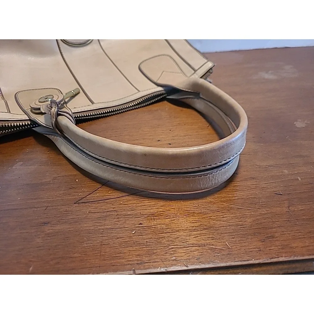 FOSSIL Vintage Reissue Carmel Tan Shoulder Tote Purse Bag Leather